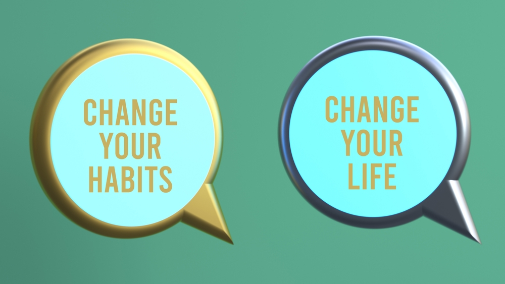 3d,Illustration,And,Change,Your,Habits,change,Your,Life