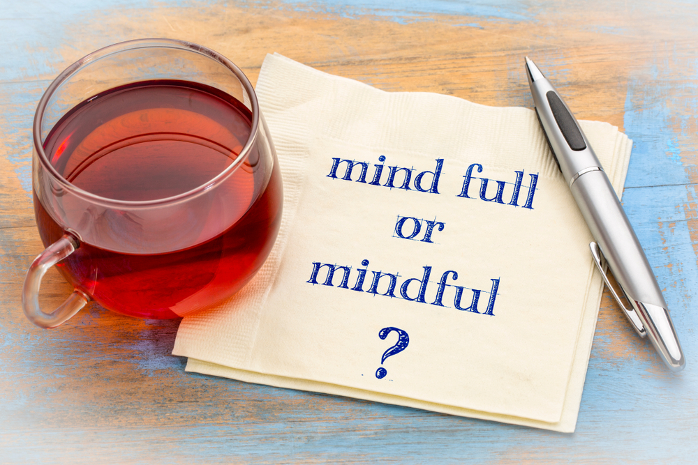 Mind,Full,Or,Mindful,Inspiraitonal,Handwriting,On,A,Napkin,With